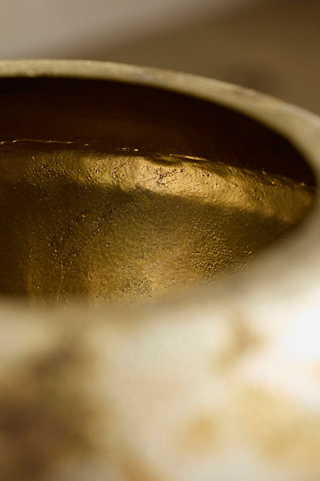 Golden Round Shoulder Taper Planter #4
