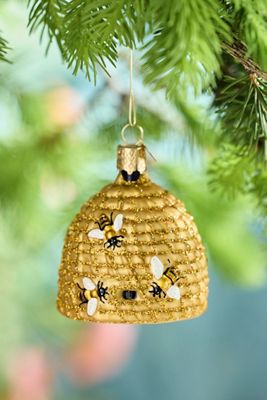 Beehive Glass Ornament