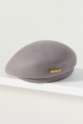 Van Palma Carl Wool Beret In Grey
