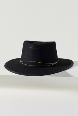 Van Palma Anna 100% Wool Rancher In Black