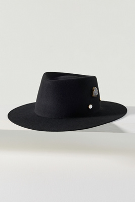 Van Palma Georgina Wool Rancher In Black