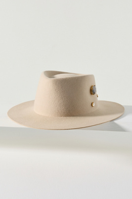 Van Palma Georgina Wool Rancher In Ivory