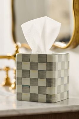 MacKenzie-Childs Checkered Boutique Tissue Box Cover