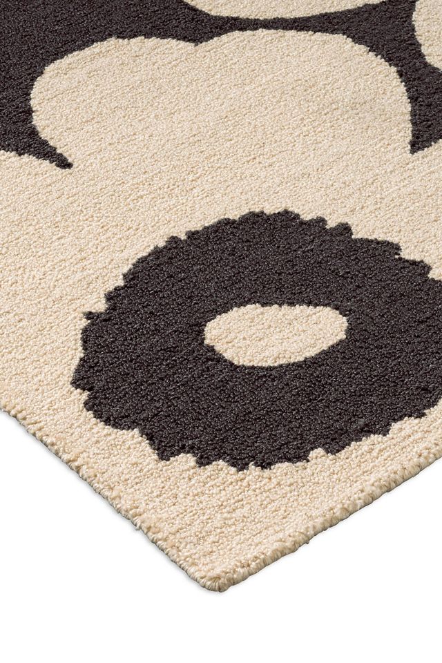 MAR Unikko Charcoal Floral Outdoor Rug #3