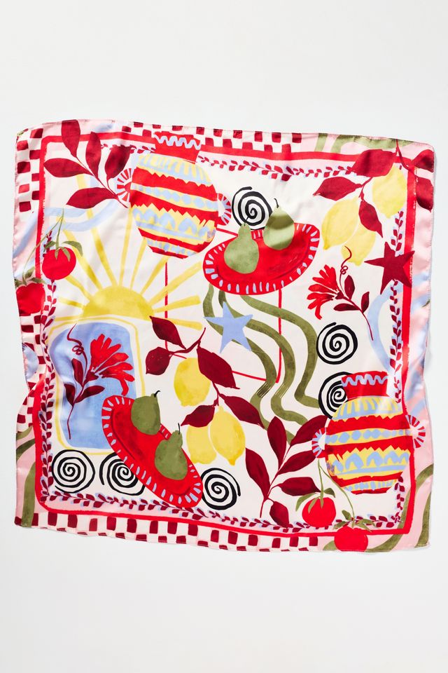 Abstract Print Hair Scarves, Set of 2 #2