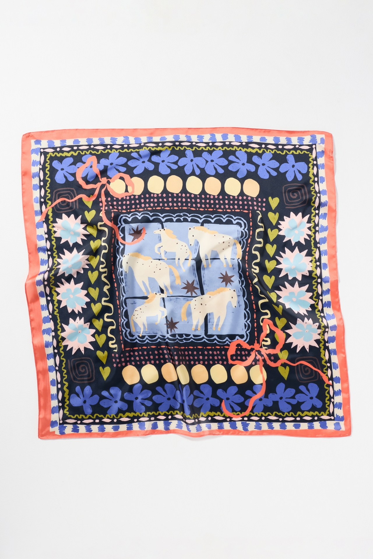 Abstract Print Hair Scarves, Set of 2