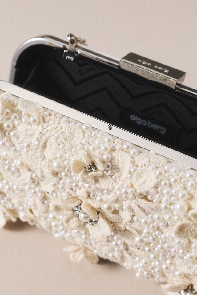 Olga Berg Beth Encrusted Clutch | Anthropologie