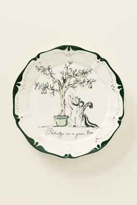 Sarah Writes In Ink 12 Days of Christmas Dessert Plates