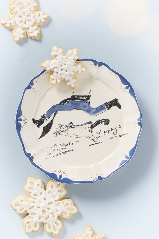 SWINK 12 Days of Christmas Dessert Plates | Anthropologie