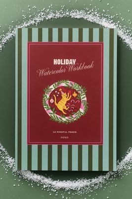 Anthropologie x Papier Holiday Watercolor Workbook
