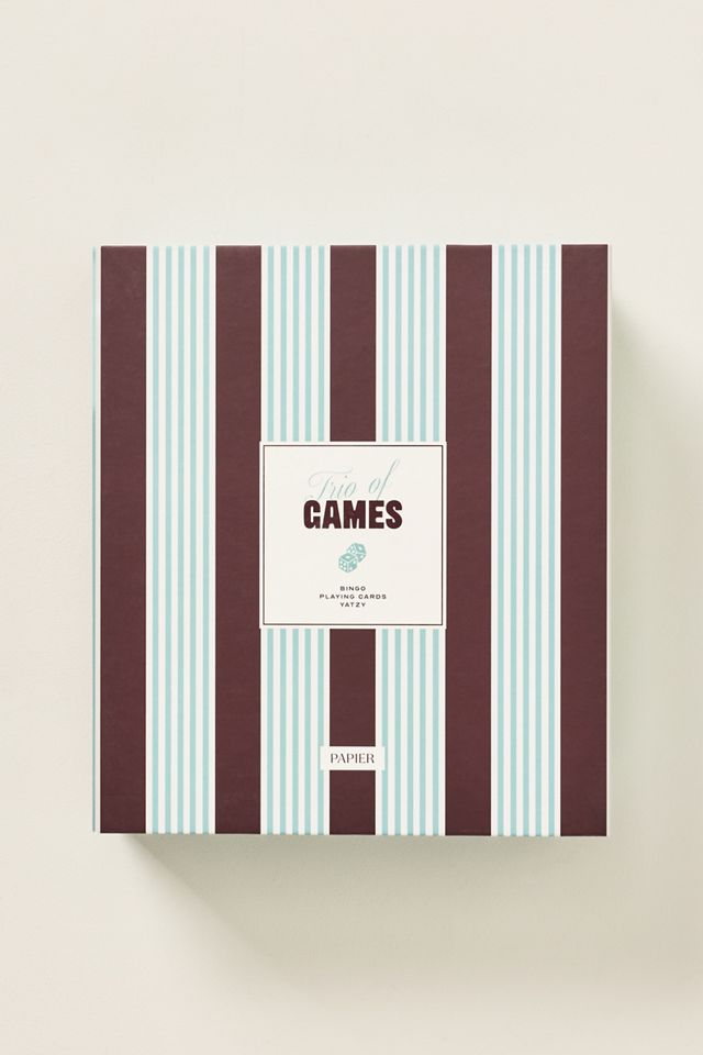 Anthropologie x Papier Trio of Games Set #1