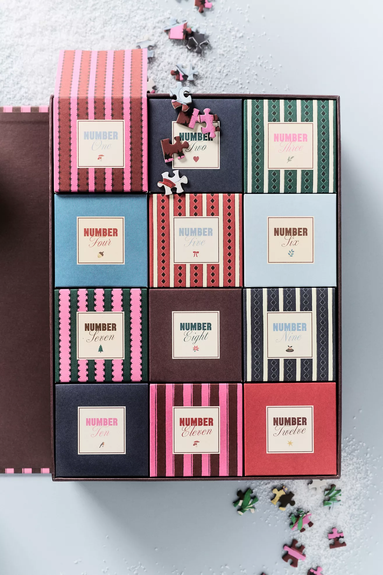 Anthropologie x Papier 12-Day Advent Puzzle