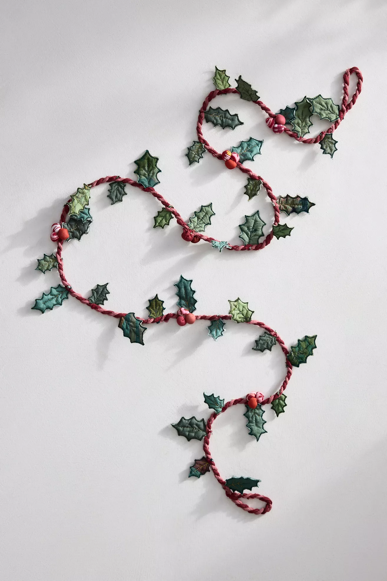 Terrain Holly Sprig Fabric Garland - thumbnail 3