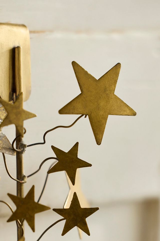 Starry Brass Wreath Hanger #1