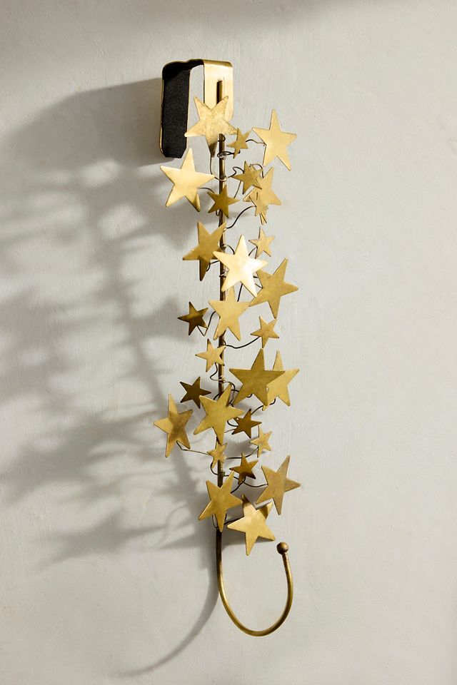 Starry Brass Wreath Hanger #2