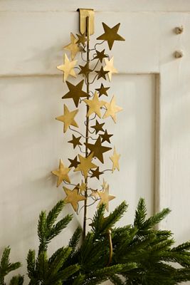 Starry Brass Wreath Hanger
