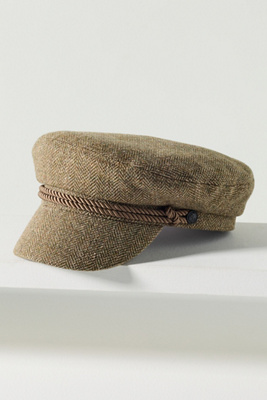 Wyeth Blair 100% Wool Newsboy Cap In Green