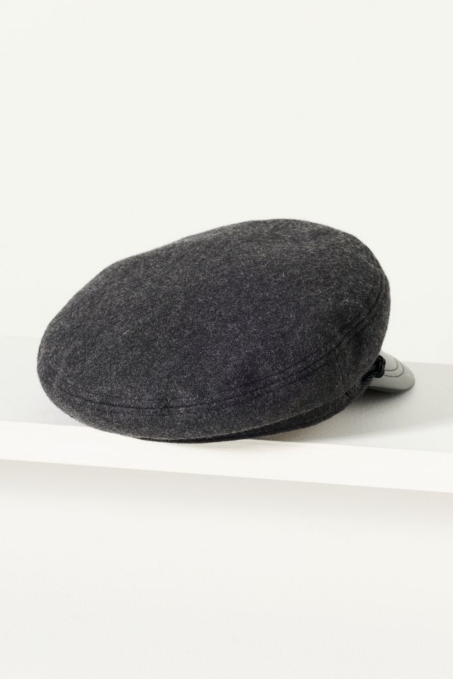 Wyeth Knox Leather Wool Newsboy Cap #2