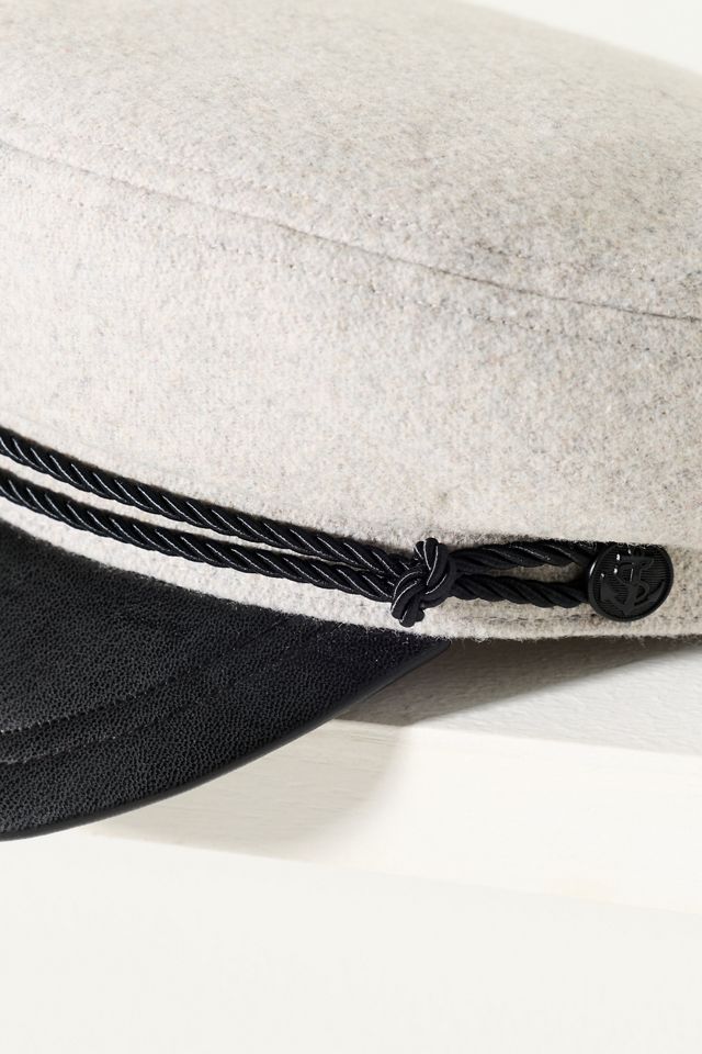 Wyeth Knox Leather Wool Newsboy Cap #2
