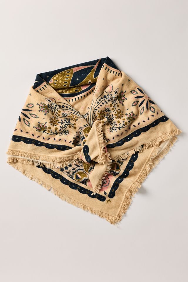 Freya Celestial Bird 100% Cashmere Large Bandana #2
