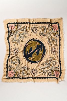 Freya Celestial Bird 100% Cashmere Large Bandana