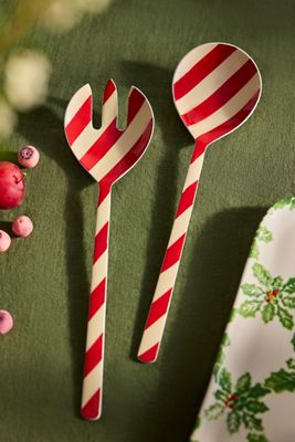 Candy Cane Serving Utensil Set