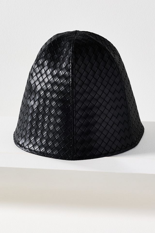 Wyeth Woven Leather Cloche #1
