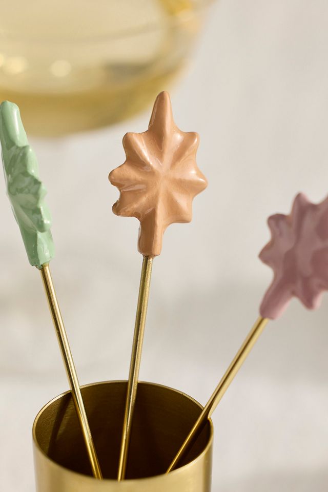 Colorful Star Cocktail Picks, Set of 4 #1
