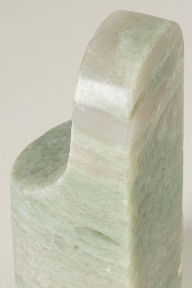 Green Marble Bookends, Set of 2 #1