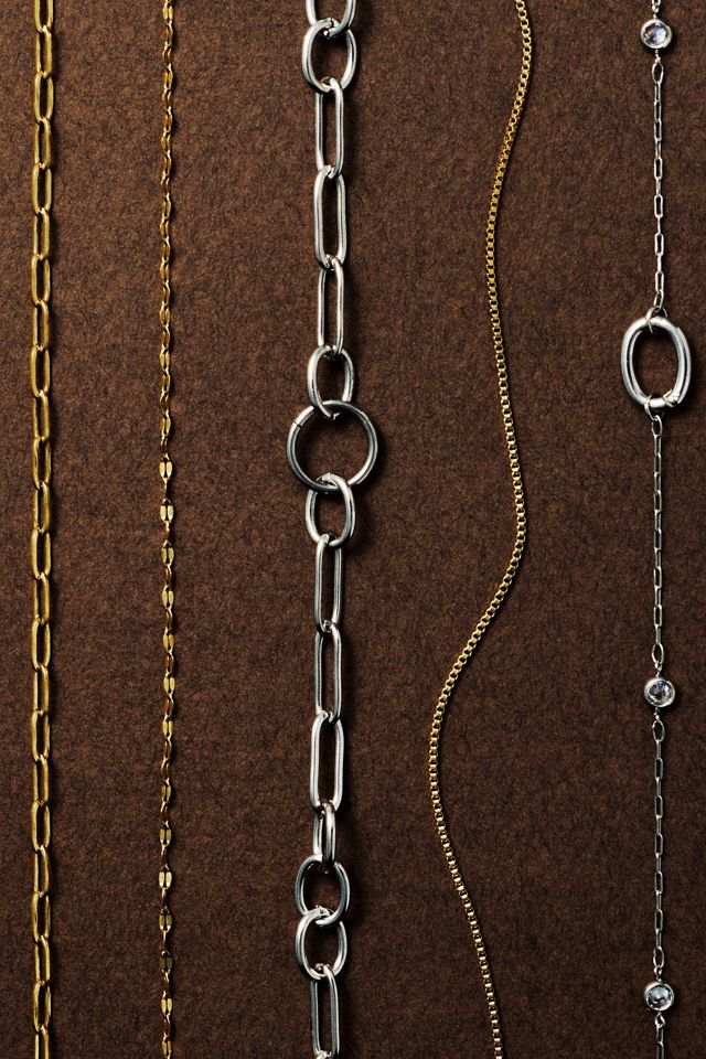 By Anthropologie Crystal Chain Necklace #2