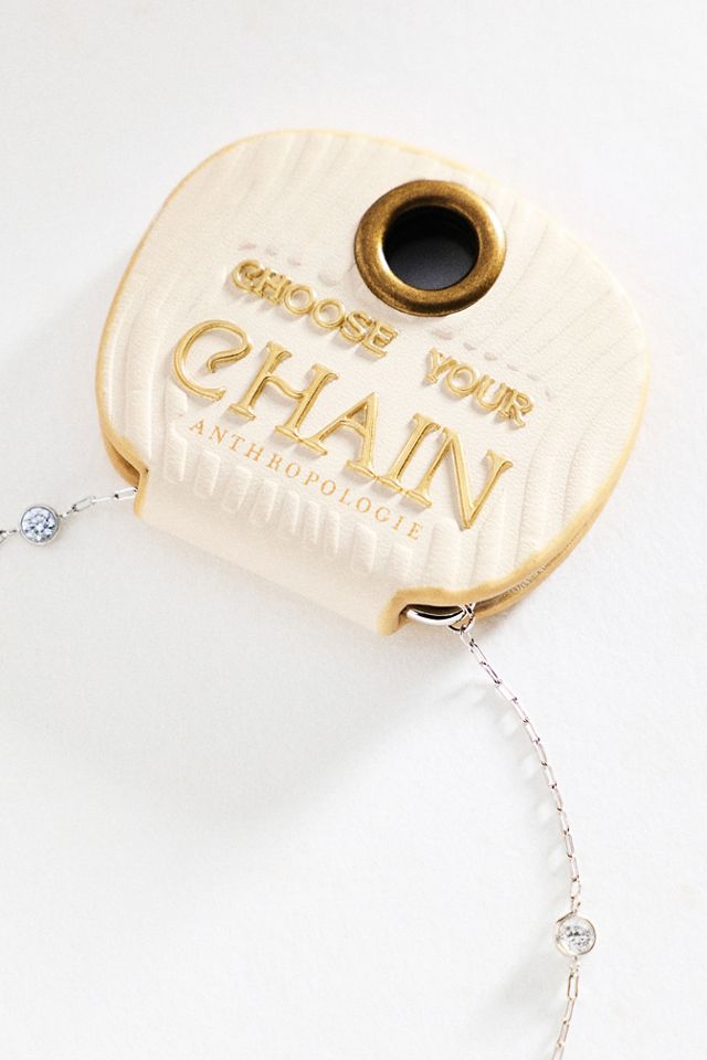 By Anthropologie Crystal Chain Necklace #1