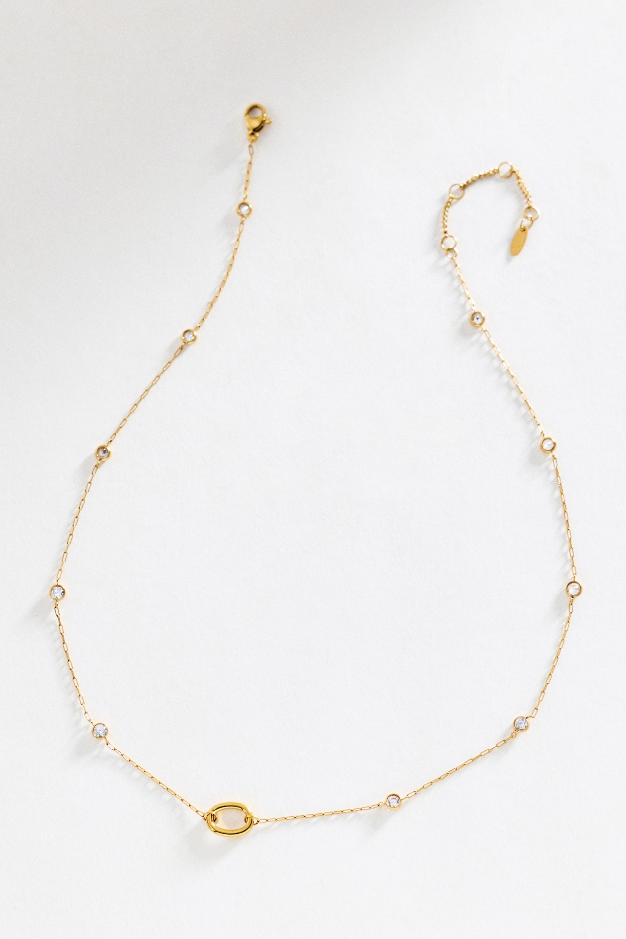 By Anthropologie Crystal Chain Necklace