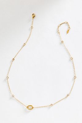 By Anthropologie Crystal Chain Necklace