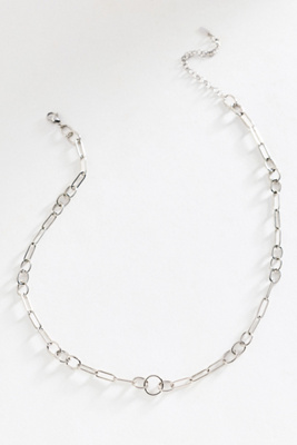 By Anthropologie Chunky Chain Necklace In Silver