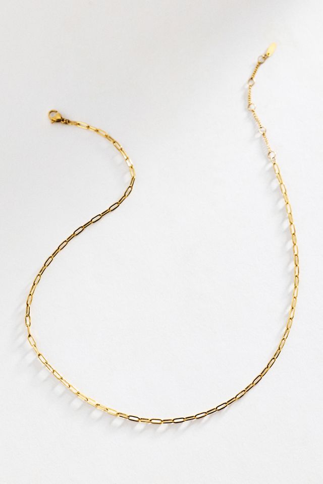 By Anthropologie Paperclip Chain Necklace #1