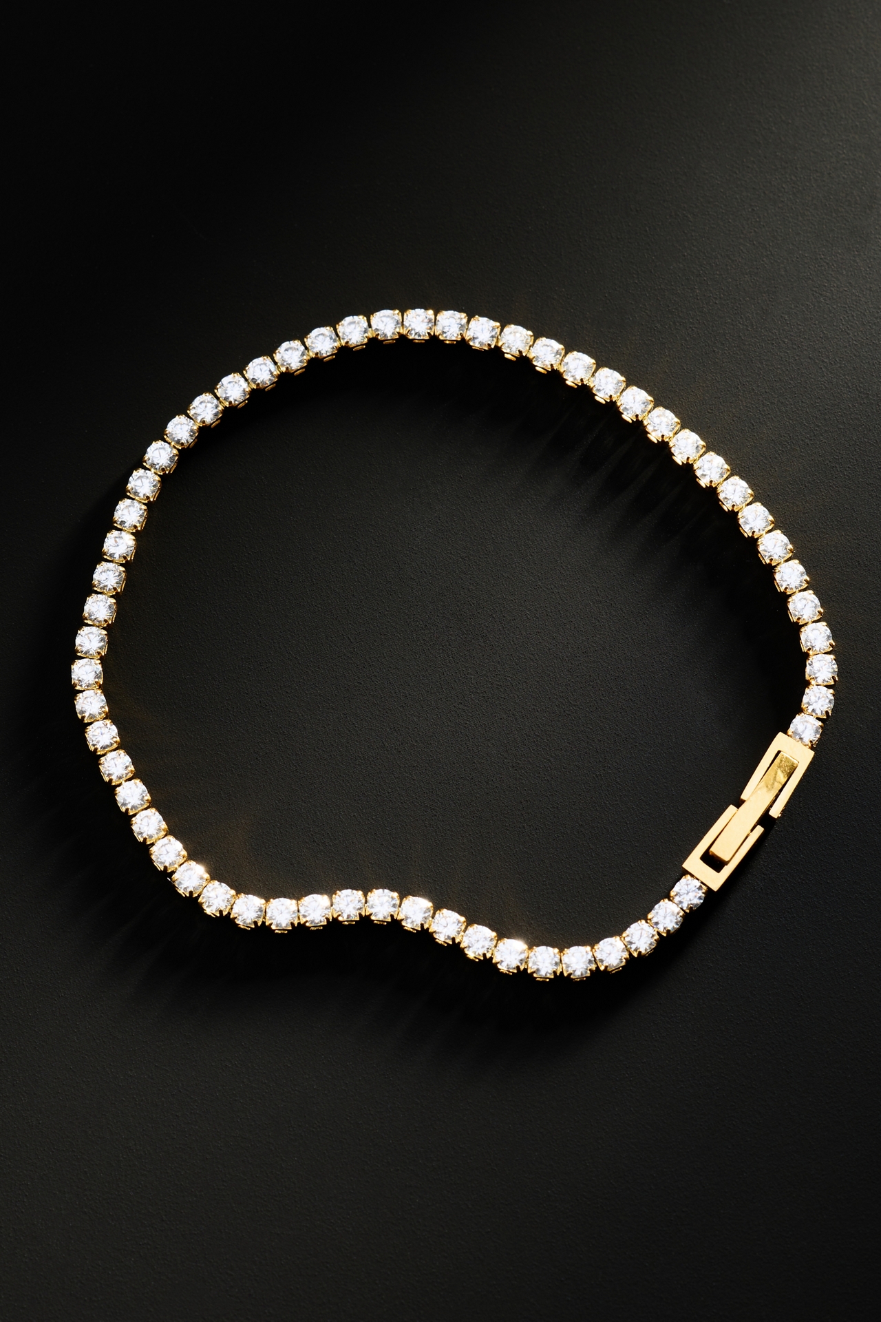 By Anthropologie Demi-Fine Crystal Tennis Bracelet