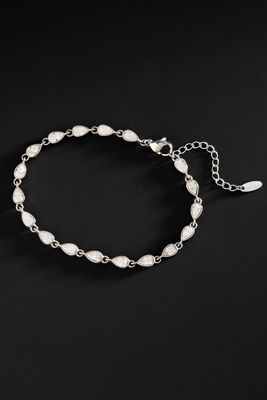 By Anthropologie Demi-Fine Crystal Teardrop Bracelet