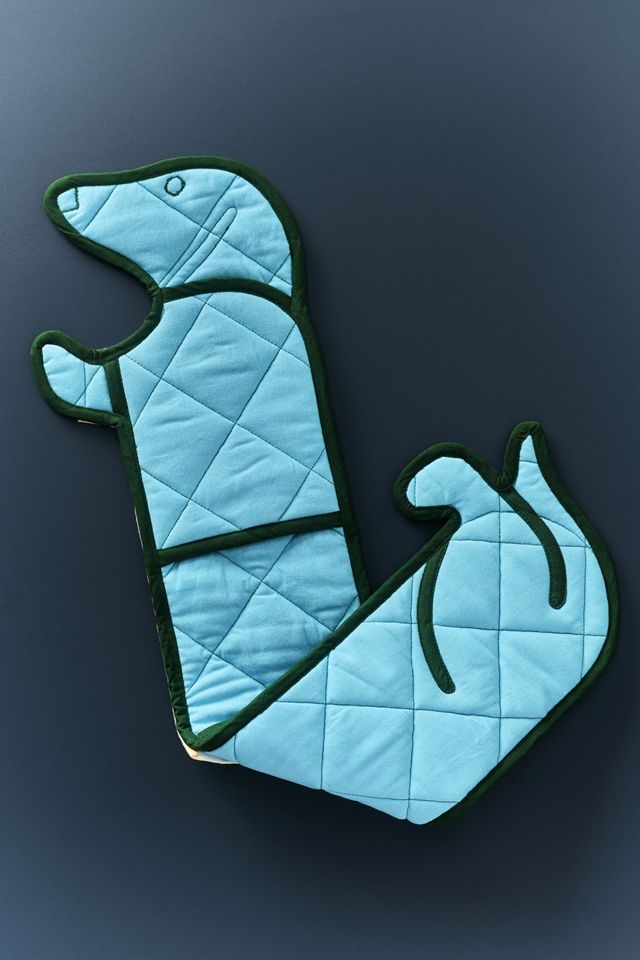 Melina Cotton Dachshund Double-Sided Oven Mitt #1