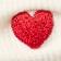 White / Red Heart