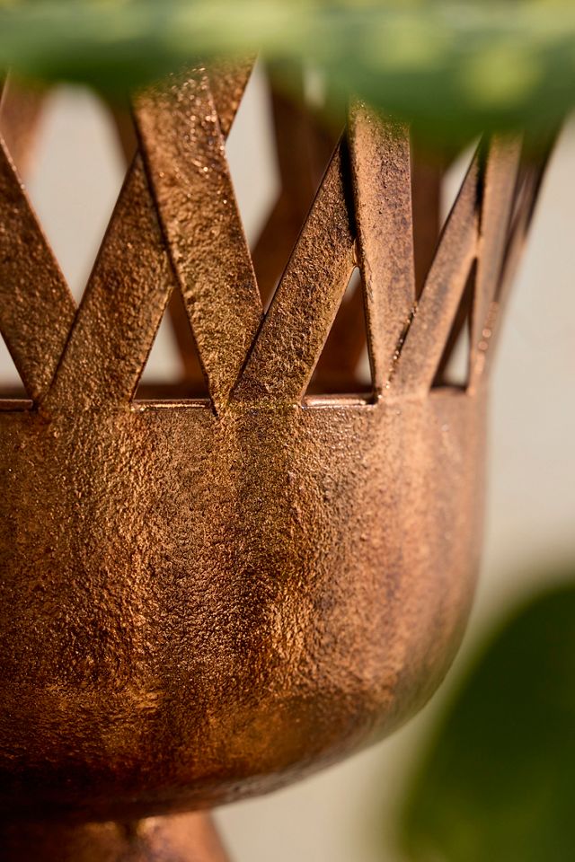Footed Latticework Urn Planter #1