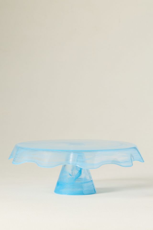 Tatu Swirled Glass Cake Stand #1