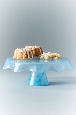 Tatu Swirled Glass Cake Stand