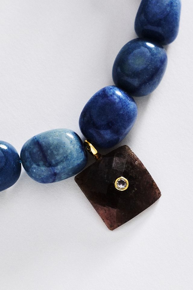 Maison Irem Beaded Stone Necklace #1