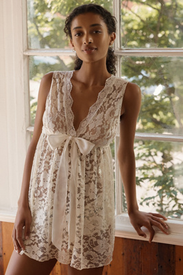 Madeleine Fig Dahlia Baby Chemise In White