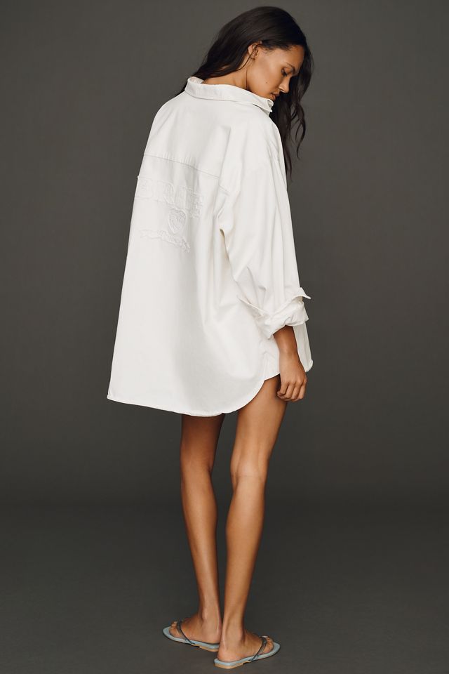 BRIDEMERCH Cotton Oversized Buttondown Shirt #1