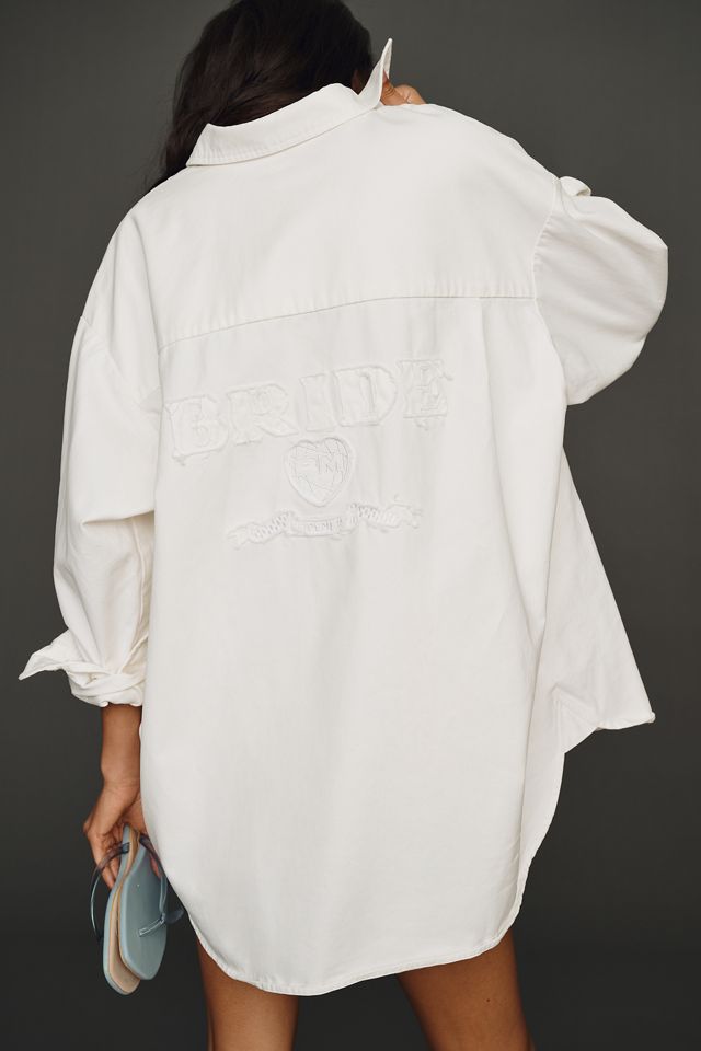 BRIDEMERCH Cotton Oversized Buttondown Shirt #2