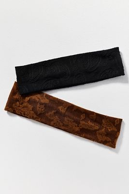 Soft Floral Headbands, Set of 2