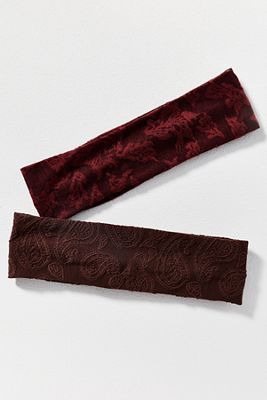 Soft Floral Headbands, Set of 2