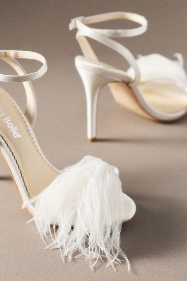 Bella Belle Quinn Feather Heeled Sandals #1