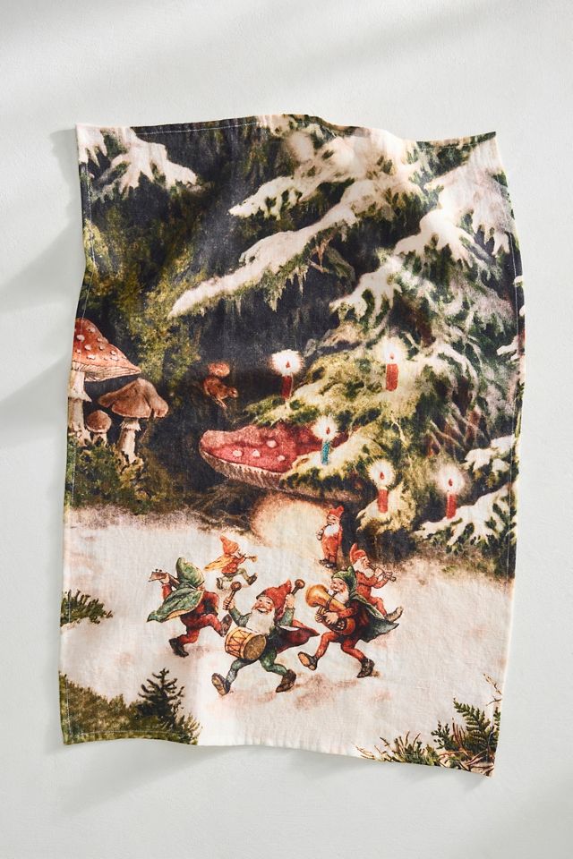 Christmas Gnomes Dish Towel #2